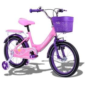 bicicleta-infantil-aro-16-feminina-love-rosa-garupa-e-pezinhos-unitoys - Imagem
