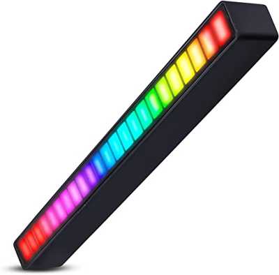 barra-de-luz-led-rgb-ritmica-18-modos-de-cores-ajustaveis-notebook-pc-tv-ou-painel-do-carro - Imagem