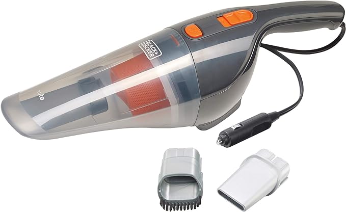 BLACK+DECKER Aspirador de Pó Elétrico Portátil BDCV370 Ideal para Automóveis 12V