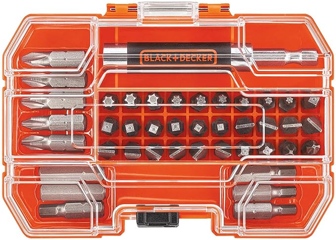 blackdecker-conjunto-de-chaves-de-fenda-pretas-decker-42-pecas-bda42sd - Imagem