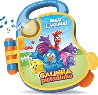 brinquedo-para-bebe-galinha-pintadinha-livro-sonora-elka-multicor - Imagem