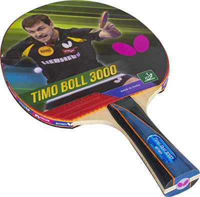 butterfly-raquete-de-ping-pong-timo-boll-shakehand-boa-velocidade-e-rotacao-com-excelente-controle-serie-japonesa - Imagem