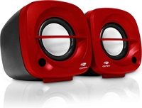 c3tech-sp-303-speaker-20-altos-falantes-para-computador-vermelho - Imagem