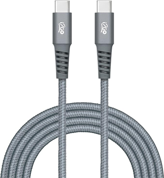 cabo-usb-c-usb-c-i2go-2m-3a-nylon-trancado-chumbo-i2go-pro - Imagem
