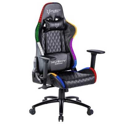 cadeira-gamer-husky-gaming-blizzard-rgb-preto-luz-rgb-com-almofadas-reclinavel-hbl-rgb - Imagem