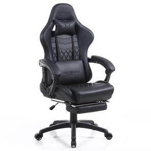 cadeira-gamer-husky-gaming-tempest-700-preto-com-almofadas-descanso-para-pernas-retratil-reclinavel-hgma074 - Imagem