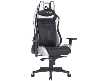 cadeira-gamer-techni-sport-reclinavel-giratoria-preta-e-prata-ts62 - Imagem