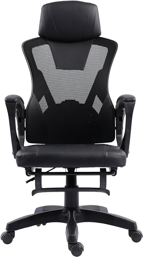 cadeira-office-presidente-supreme-cadeira-ergonomica-reclinavel-ate120kg-giratoria-inclinacao-12-graus-encosto-com-tela-mesh-espuma-dupla-rodas-de-duplo-giro-preta - Imagem