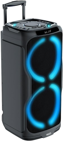 caixa-de-som-moob-groove-1200w-com-alca-entrada-para-2-microfones-funcao-tws-bluetooth-50-e-2-alto-falantes - Imagem