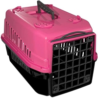 caixa-transporte-mec-podyum-1-rosa-mecpet-para-caes - Imagem