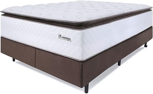 cama-box-king-colchao-molas-ensacadas-com-pillow-top-extra-conforto-193x203x72cm-premium-sleep-bf-colchoes - Imagem