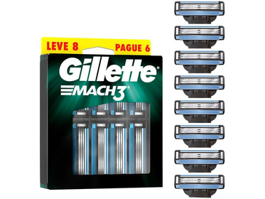 carga-para-aparelho-de-barbear-gillette-mach3-8-unidades-mq2z - Imagem
