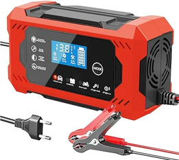 carregador-de-bateria-12v-inteligente-carro-moto-bivolt - Imagem