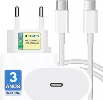 carregador-turbo-compativel-cnovo-iphone-15-iosandroid-25w-50-super-rapido-fonte-entrada-tipo-c-cabo-usb-c-fast-charge-certificado-utbrx - Imagem