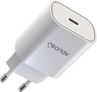 carregador-universal-ultra-rapido-power-delivery-25w-1-porta-usb-c-branco-ch25pdwt-geonav - Imagem