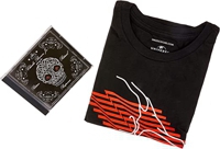 charlie-brown-jr-cd-ritmo-ritual-e-responsa-camiseta-skateboarding-preta-g - Imagem