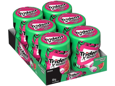 chiclete-trident-xsenses-melancia-sem-acucar-display-com-6-unidades-de-54g-rjkg - Imagem