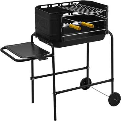 churrasqueira-portatil-movel-pro-tork-grill-machine-com-grelha-espetos-com-rodinhas - Imagem