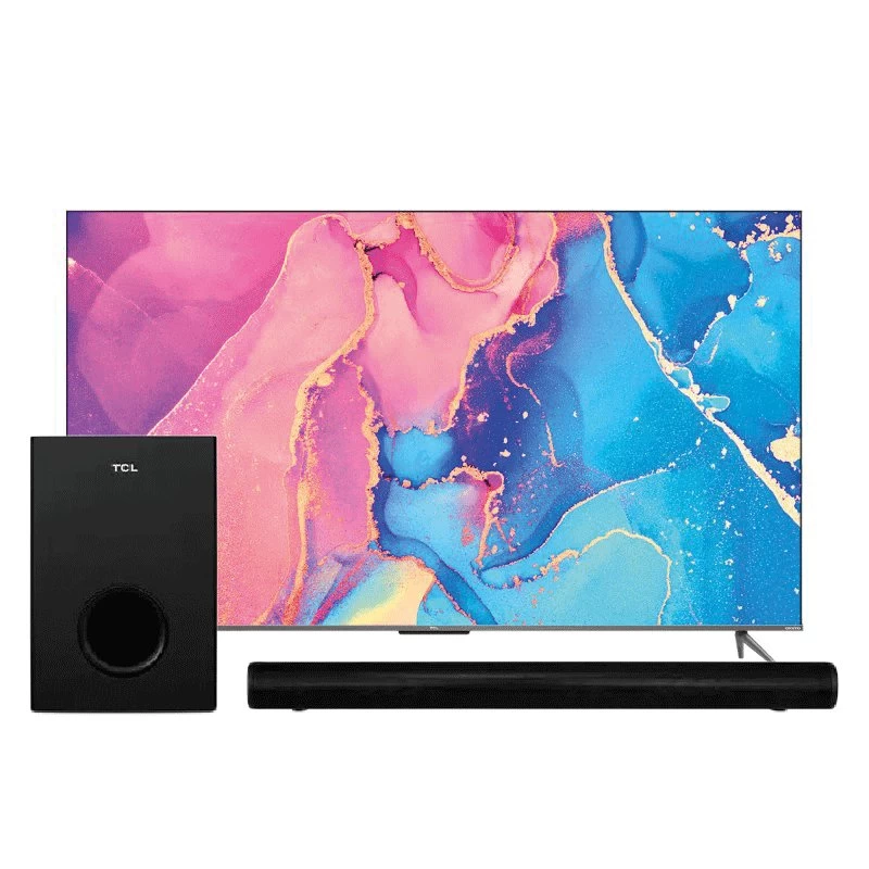 combo-smart-tv-tcl-55-qled-uhd-4k-55c635-e-soundbar-tcl-s522w-210w-21-canais-subwoofer - Imagem