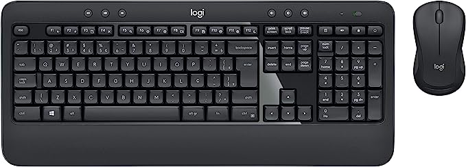 combo-teclado-e-mouse-sem-fio-logitech-mk540-com-teclado-com-apoio-para-as-maos-teclas-de-midia-usb-pilha-inclusa-e-layout-abnt2-preto - Imagem