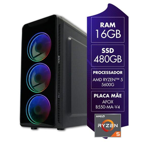 computador-gamer-amd-ryzen-5-5600g-16gb-ssd-480gb-radeon-vega-7-certox-stream-1037 - Imagem