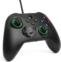 controle-joystick-com-fio-dualshock-xbox-one-xbox-series-x-s-led-entrada-p2-video-game-analogico-vibratorio-usb-computador-pc-notebook-mac - Imagem