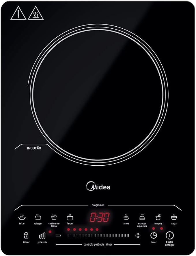 Cooktop Portatil Por Indução, Preto, 110v, Midea