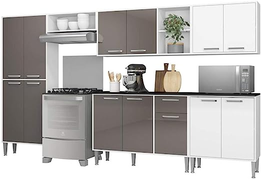cozinha-completa-c-armario-e-balcao-xangai-jazz-multimoveis-85rw - Imagem