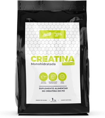creatina-monohidratada-1kg-4well-importada-100-pura-com-laudo-eurofins - Imagem