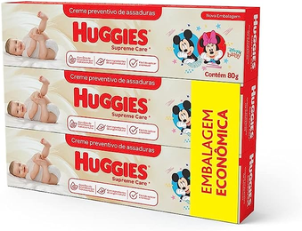cremes-de-assaduras-huggies-supreme-care-kit-com-3-unidades-de-80g - Imagem