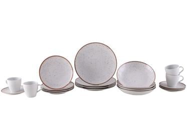 aparelho-de-jantar-20-pecas-tramontina-redondo-porcelana-branco-e-marrom-mare - Imagem