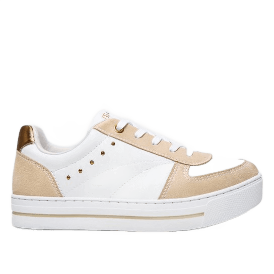 tenis-ramarim-casual-feminino-brancobege - Imagem