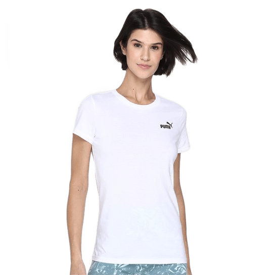 camiseta-puma-small-no-1-logo-feminina-branco - Imagem