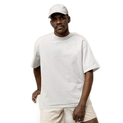 camiseta-oversized-masculina-algodao-streetwear-lisa-premium - Imagem