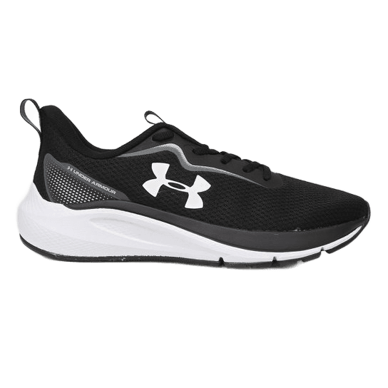 tenis-under-armour-charged-first-pretobranco - Imagem