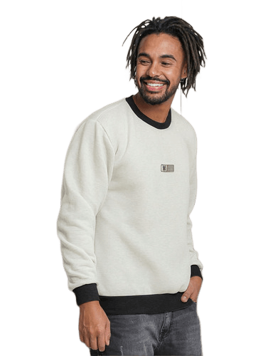 blusa-masculina-moletom-gola-careca-polo-wear-amarelo-escuro - Imagem