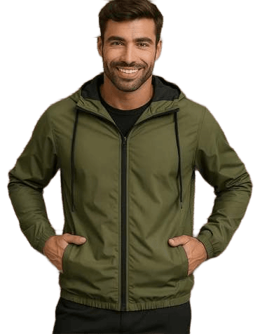 jaqueta-corta-vento-impermeavel-leve-masculino-forrado-liso - Imagem