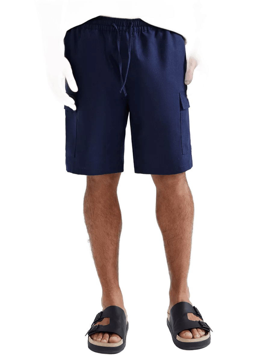 shorts-masculino-com-linho-hering - Imagem