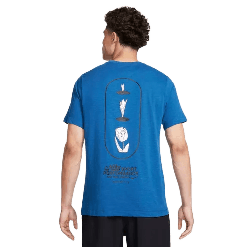 camiseta-nike-dri-fit-masculina-azul - Imagem