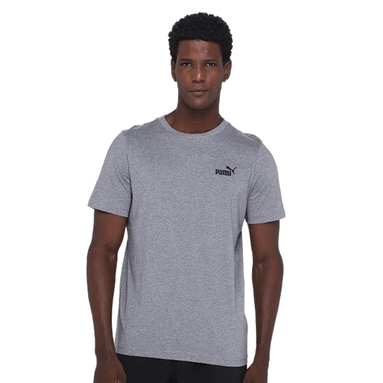 camiseta-puma-small-n-1-logo-masculina-preto-qqnf - Imagem