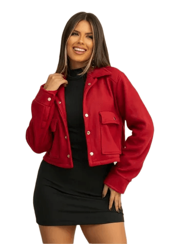 jaqueta-feminina-bomber-la-soft-com-bolsos-fechamento-botoes - Imagem