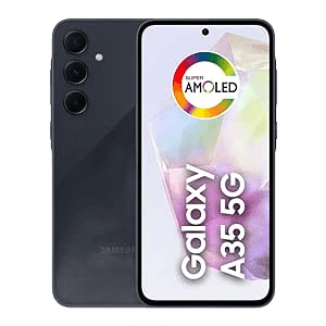 samsung-galaxy-a35-5g-camera-tripla-traseira-de-ate-50mp-selfie-de-13mp-nightography-apagador-de-objetos-design-em-vidro-ip67-tela-super-amoled-de-66-120hz-vision-booster-128gb-azul-escuro - Imagem