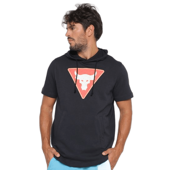 camiseta-moletom-under-armour-manga-curta-pjt-rock-terry-ss-com-capuz-masculina-pretoareia - Imagem