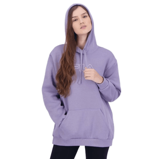 blusa-moletom-fila-letter-winter-outline-com-capuz-feminina-lilas - Imagem