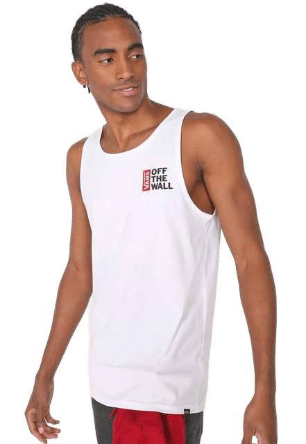 regata-vans-off-the-wall-branca - Imagem