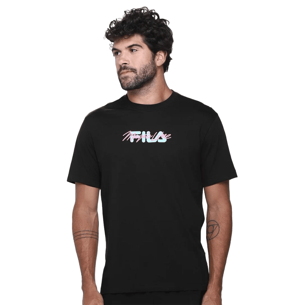 camiseta-fila-comfort-letter-outdoor-masculina-preto - Imagem