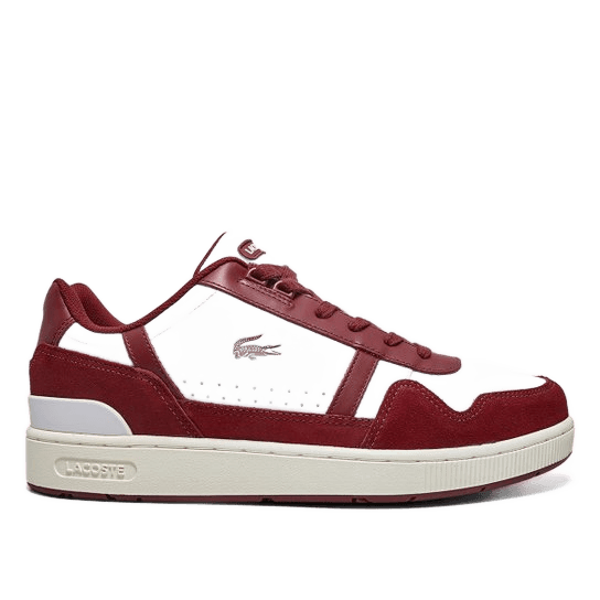 tenis-couro-lacoste-t-clip-masculino-brancopreto - Imagem