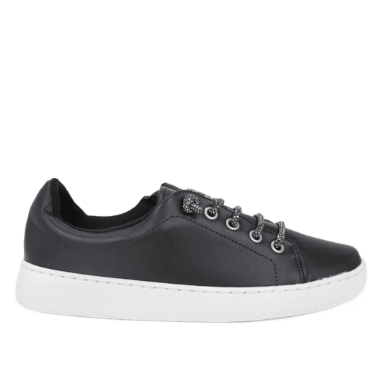 tenis-vizzano-tira-pronta-strass-feminino-preto - Imagem