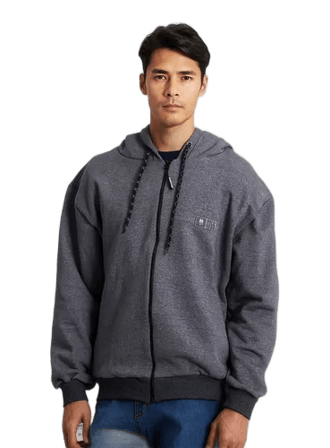 blusa-moletom-masculina-com-ziper-polo-wear-bege-medio - Imagem