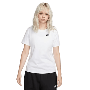 camiseta-nike-sportswear-club-essentials-feminina-cinza - Imagem